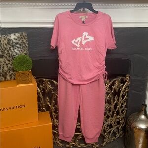 Michael Kors Pink Heart Lounge Set
